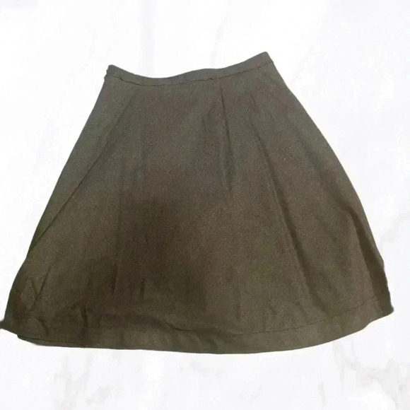 Banana Republic day-night office Aline classic stylish grey flared midi skirt 6 - Picture 1 of 5